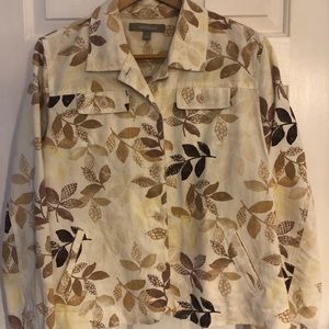 Croft & Barrow, Printed Cotton & Linen Jacket